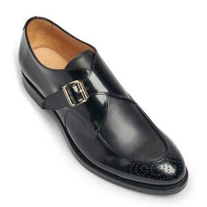 Mr. Georgie Black on Black Monkstrap Oxford